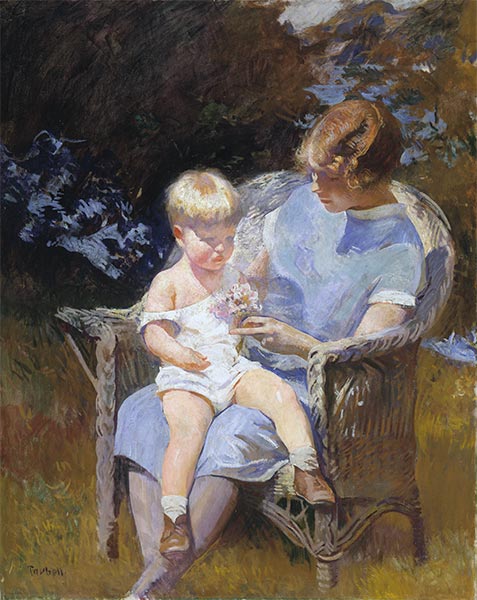 Marjorie and Little Edmund, 1928 | Edmund Charles Tarbell | Giclée Canvas Print
