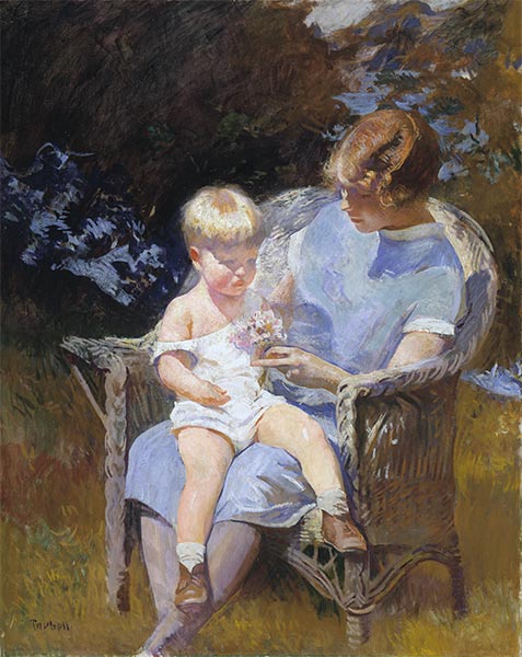 Marjorie und kleiner Edmund, 1928 | Edmund Charles Tarbell