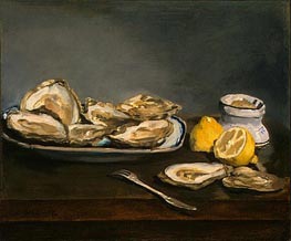 Manet | Oysters | Giclée Canvas Print