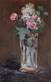 Manet | Flowers in a Chrystal Vase | Giclée Canvas Print