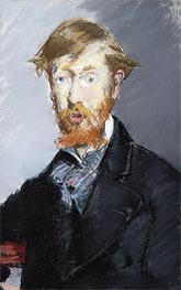 George Moore, c.1873/79 von Manet | Leinwand Kunstdruck