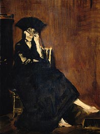 Berthe Morisot with a Fan | Manet | Painting Reproduction