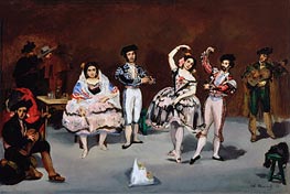 Spanish Ballet, 1862 von Manet | Leinwand Kunstdruck
