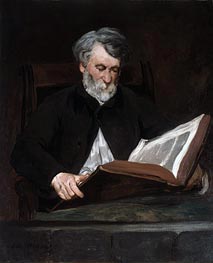 The Reader, 1861 von Manet | Leinwand Kunstdruck