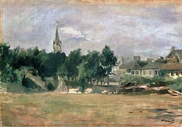 Manet | Landscape with a Village Church | Giclée Canvas Print