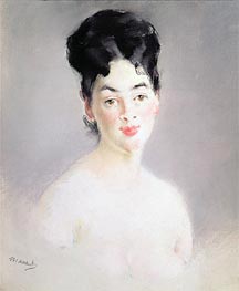 Bust of a Young Female Nude, c.1875 by Manet | Art Print