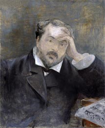 Emmanuel Chabrier, 1881 von Manet | Leinwand Kunstdruck