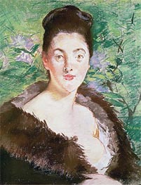 Woman in a Fur Coat | Manet | Painting Reproduction