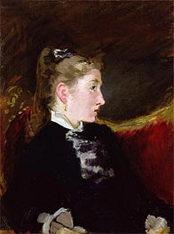 Manet | Profile of a Young Girl - Mlle. Ellen Andree, c.1860 | Giclée Canvas Print