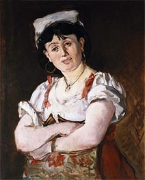 The Italian, 1860 von Manet | Leinwand Kunstdruck