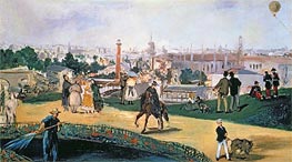 The Exposition Universelle, 1867 von Manet | Leinwand Kunstdruck