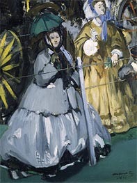 Women at the Races, 1865 by Manet | Canvas Print