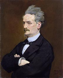 The Journalist Henri Rochefort, 1881 von Manet | Leinwand Kunstdruck