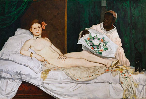 Olympia, 1863 | Manet | Giclée Leinwand Kunstdruck
