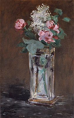 Blumen in einer Kristallvase, c.1882 | Manet