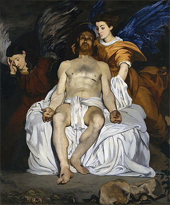 The Dead Christ and the Angels, 1864 | Manet | Giclée Leinwand Kunstdruck