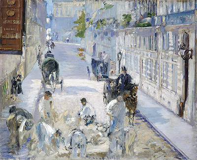 Die Rue Mosnier mit Pflastersteinen, 1878 | Manet