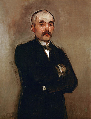 Portrait of Georges Clemenceau, 1879 | Manet | Giclée Leinwand Kunstdruck