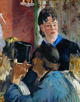 Beer Drinking (The Waitress), c.1878/79 | Manet | Giclée Leinwand Kunstdruck