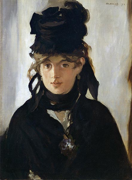 Berthe Morisot mit einem Strauß Veilchen, 1872 | Manet