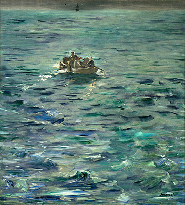 Die Flucht von Henri de Rochefort am 20. März 1874, c.1880/81 | Manet