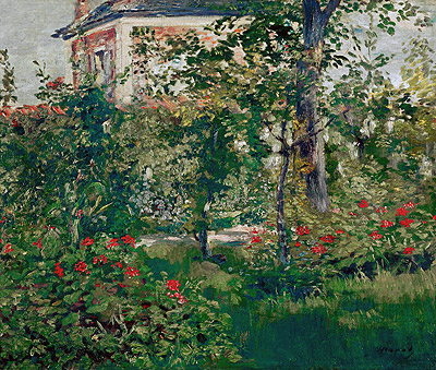 The Bellevue Garden, 1880 | Manet | Giclée Leinwand Kunstdruck
