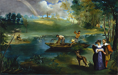 Fishing, c.1862/63 | Manet | Giclée Canvas Print