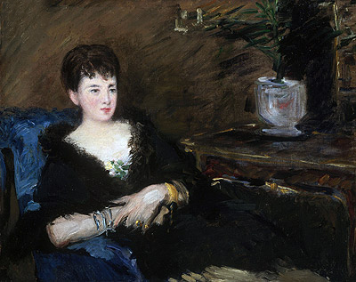 Portrait of Isabelle Lemonnier, c.1877 | Manet | Giclée Leinwand Kunstdruck