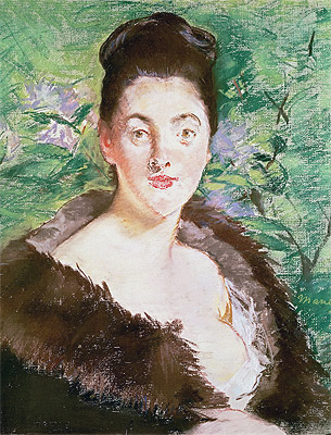 Frau im Pelzmantel, c.1880 | Manet
