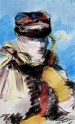 Mery Laurent mit Schleier, n.d. | Manet
