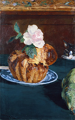 Stillleben mit Brioche, c.1880 | Manet