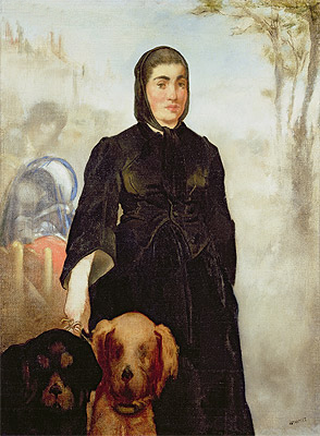 Frau mit Hunden, 1858 | Manet