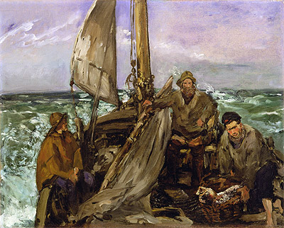 The Toilers of the Sea, 1873 | Manet | Giclée Leinwand Kunstdruck