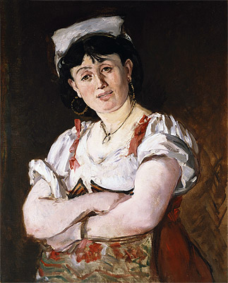The Italian, 1860 | Manet | Giclée Leinwand Kunstdruck
