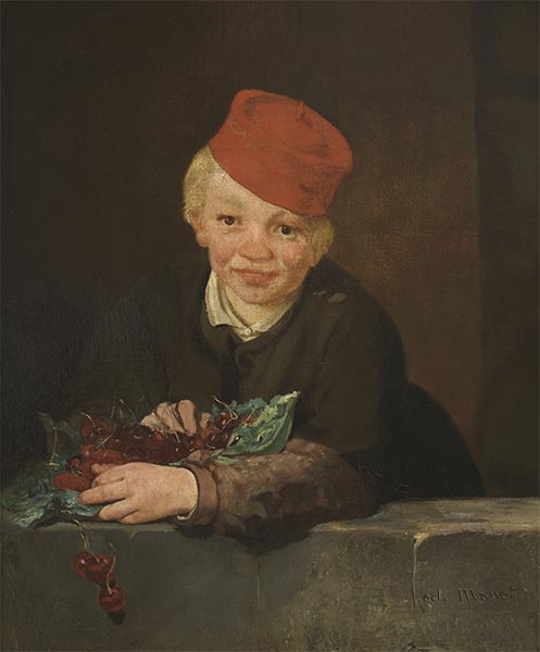 Boy with Cherries, c.1858 | Manet | Giclée Canvas Print