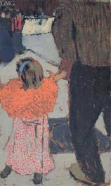 Child Wearing a Red Scarf | Vuillard | Painting Reproduction