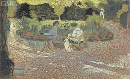 Im Garten, c.1898 von Vuillard | Leinwand Kunstdruck