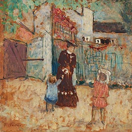 Frau und Kinder, 1904 von Vuillard | Leinwand Kunstdruck