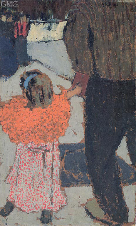 Vuillard | Kind mit rotem Schal, c.1891 | Giclée Leinwand Kunstdruck