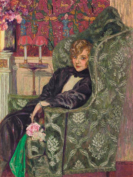 Yvonne Printemps im Sessel, 1921 | Vuillard | Giclée Leinwand Kunstdruck
