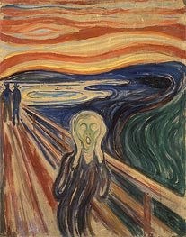 The Scream, 1910 von Edvard Munch | Leinwand Kunstdruck