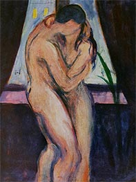 Edvard Munch | The Kiss, c.1896/97 | Giclée Canvas Print