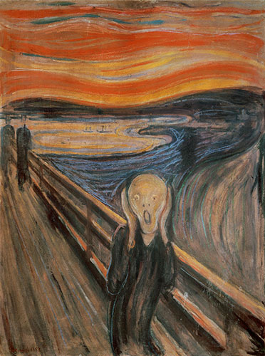 Der Schrei, 1893 | Edvard Munch | Giclée Leinwand Kunstdruck