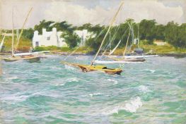 Windiger Tag, Bermuda Bay, c.1895 von Edward Henry Potthast | Giclée-Kunstdruck