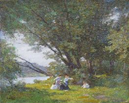 Ein Tag auf dem Lande, c.1915 von Edward Henry Potthast | Giclée-Kunstdruck