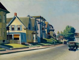 Sun on Prospect Street (Gloucester, Massachusetts), 1934 by Hopper | Canvas Print
