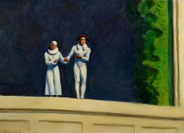Two Comedians, 1966 by Hopper | Canvas Print
