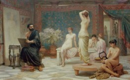 Die ausgewählten Fünf, 1885 von Edwin Long | Giclée Leinwand-Kunstdruck