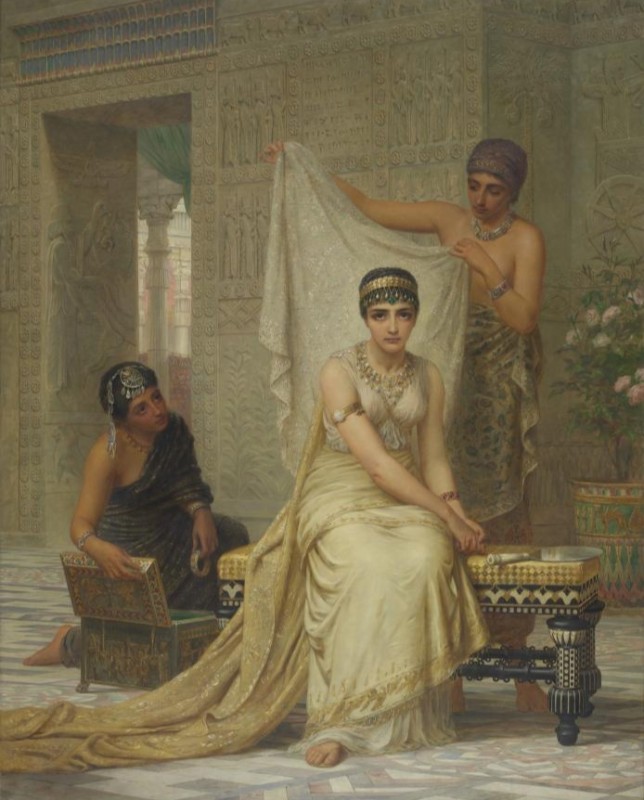 Königin Esther, 1878 | Edwin Long | Giclée Leinwand-Kunstdruck