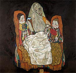 Mother with Two Children | Schiele | Painting Reproduction